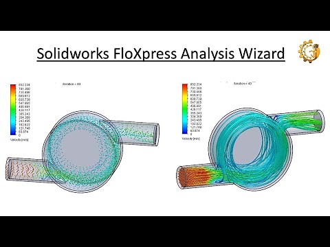 SolidWorks FloXpress Analysis Wizard. ‪@CADMonkeys‬