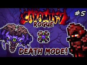 Terraria HIVE MIND Boss in DEATH MODE! Terraria Calamity Mod Let's Play #5 | Rogue Class Playthrough