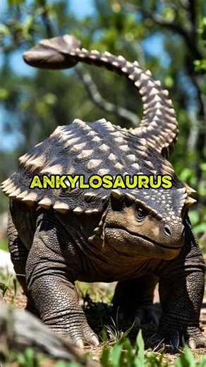 Ankylosaurus was a heavily armored dinosaur with a club tail for defense. #dinosaur#dinosaur