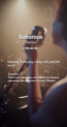What Does "Sonorous" Mean? | English# Vocabulary with WordAura 🎧
