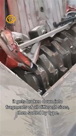 Automobile shredder shreds car bodies#Metal Shredder#Automotive Shredder#Shredder