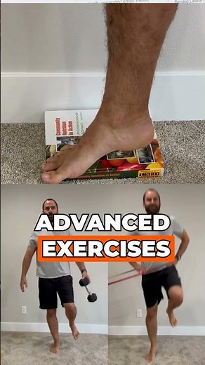 Posterior Tibialis Tendonitis: Best Advance Exercises for Ankle/Foot Pain! #shorts