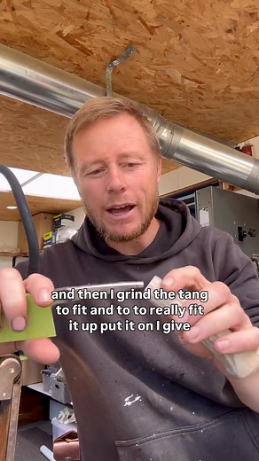 A little on the lengthy process of fitting antler handles 🦌 | Organic Tools