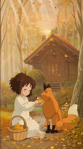 The Lonely Fox Who Found a Home - Cozy Ghibli Forest Story