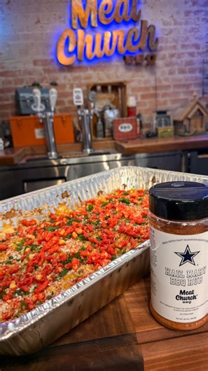 Make this dip tonight for the National Championship or save this recipe for Super Bowl weekend! Y’all loved our Mexican Street Corn Popper recipe we released a few weeks ago, so here’s another way to enjoy the same great flavors in a dip! Street Corn Jalapeño Popper Dip: -4 C corn kernels -6 blocks cream cheese -2 C chopped bacon -3 diced jalapeños -1.5 C cotija cheese -Hail Marry tt For garnish -Cotija cheese -Chopped cilantro -Crushed flamin’ hot Cheetos -Add all ingredients to a full size foi