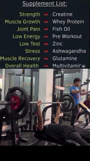 “Fuel Your Gains — The Ultimate Gym Supplement Stack 🔥”