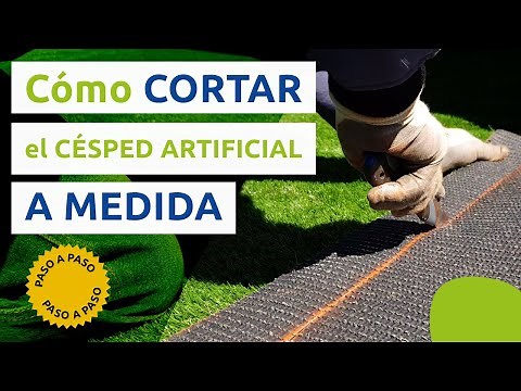 CÓMO CORTAR el césped artificial A MEDIDA [Instalación TUTORIAL]
