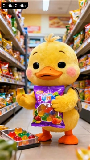 Anak Bebek Berbagi Makanan Jelly #funny #cute