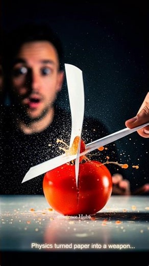 This Paper Cuts Like a Knife 📄 | Hidden Physics Trick Explained | Science Hub6?. | #shorts #ai