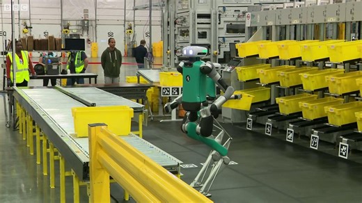 Amazon trials humanoid robots in warehouses