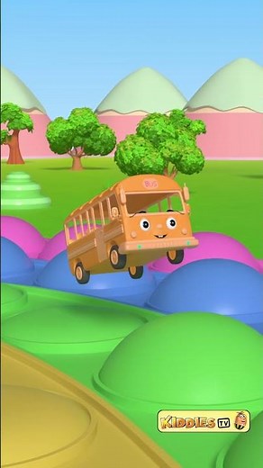 Fun with Colorful Pop It & Buses #4 🚌🌈 | Kids Sensory Play Shorts | Kiddiestv | Best popit videos