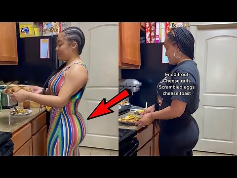 Thick Woman Goes Viral On TikTok For Cooking & Serving Her Man