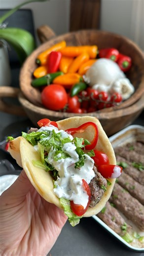 Beef Kafta (Baked) Full recipe for the baked version is below, to get the grilled recipe go to momsdish.com 2 lbs lean ground beef (90/10 is best) 1 medium onion, grated 1/3 cup parsley, chopped 4 garlic cloves, minced 2 tsp sea salt 1 tsp cumin 1 tsp oregano 1 tsp sumac 1/3 tsp cinnamon Instructions: 1. Place all the ingredients in a large bowl and mix by hand until well combined. 2. Grease a 6x9-inch baking sheet with oil. 3. Spread the mixture evenly onto the sheet. 4. Broil at 425°F for 10-1