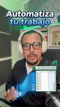 Cómo automatizar una secuencia de datos en excel para trabajar menos.