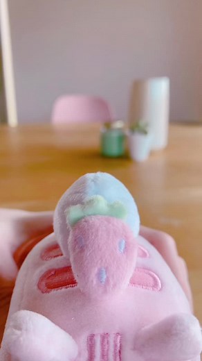 Adorable Pusheen Plush - Berries and Cream Kawaii Cute Wallpaper