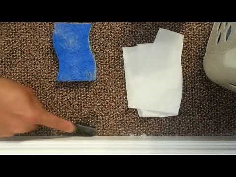 How to remove dried paint from carpet, simple and quick, please like and subscribe, Thank you