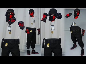 GTA 5 Online Tryhard Modded Male Outfit | Invisible Torso, IAA Badge and Gun Belt
