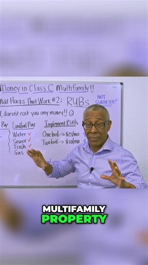 RUBS Explained: The Utility Hack for Multifamily #realestateinvesting #multifamilyinvesting Here’s the hack: RUBS (Ratio Utility Billing System). • Charge $25/month for each 1-bedroom • Charge $50/month for each 2-bedroom The goal isn’t to cover 100% of costs—it’s to defray expenses, boost NOI, and add value instantly. #multifamily #passiveincome #financialfreedom #rubs #commercialrealestate #propertyinvestment #realestateinvestor #mentorship #cashflow #propertymanagement #realestatetips Questio