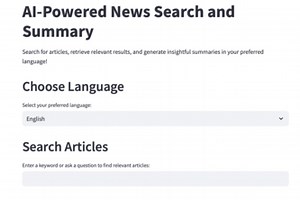AI-Powered News Search and Summary
