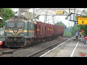 Malgari of indian railways | Beautiful goods train with wag9 loco slowly passing with rhythmic sound