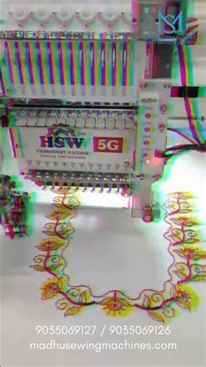 HSW 5G Embroidery Sewing Machine – Speed, Precision & Perfection in Every Stitch!