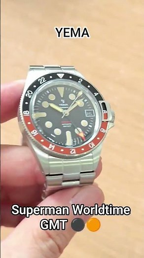 Yema Superman Worldtime GMT. #yema #yemawatches #yemasuperman
