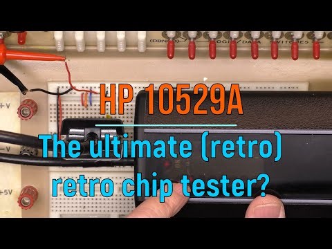 HP 10529A Logic Comparator, The ultimate (retro) retro chip tester? Repair, demo, bonus.