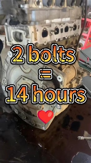 Starter replacement but the bolts are inside the trans #gearbox #transmission #mechanics #carrepair