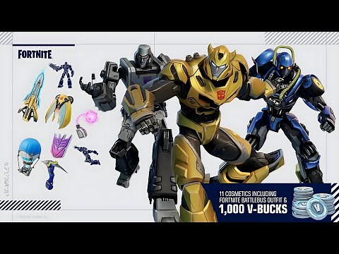 Fortnite Revealed 3 NEW Transformers Skins + OFFICIAL Battle Bus Skin! (RELEASE DATE)
