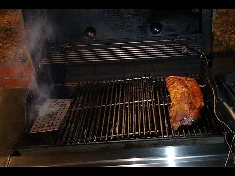Baby Back Ribs Smoked Slow & Low 321, Weber Genesis II Gas Grill