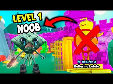 Starting Over As NOOB With NO REBIRTHS In Brainrot Evolution Roblox!