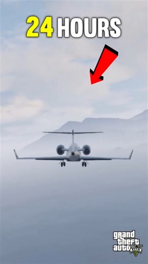 Flying a Plane for 24 Hours in GTA 5 😱 #gta5 #gta #gta6#shorts