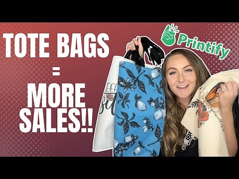 Printify Quality Review AOP Tote Bag VS Canvas Tote (FULL TUTORIAL & PRICING RECOMMENDATIONS)