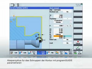 Tutorial Sinumerik 828D Drehen mit programGUIDE CNC