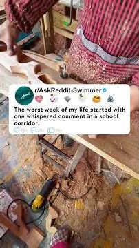 The worst week of my life started with one whispered comment in a school corridor. #shorts #story