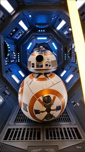 #BB8 joins #reyskywalker to show us her amazing #scavenger #lightsaber by ‪@KRSabers‬ ! #starwars