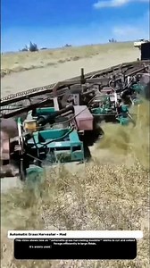 Automatic Grass Harvester – Modern Farming Technology for Livestock Feed!