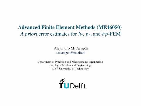 𝐴 𝑝𝑟𝑖𝑜𝑟𝑖 error estimates for ℎ-, 𝑝-, and ℎ𝑝-FEM