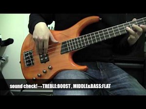 【試奏動画】mtd KA4 RW The Kingston Artist Bass エレキベース