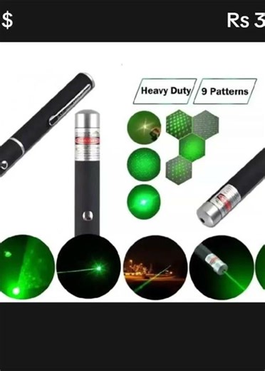 Rs 3$ Laser Pointer Pen Green Light, Presentation Tool with Durable and Portable Design |