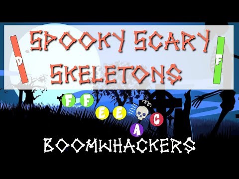 Boomwhackers Play Along: Spooky Scary Skeletons [Easy Version]
