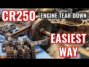 EASIEST WAY to Tear Down Honda CR250 Two Stroke Dirt Bike Engine - Step By Step HOW TO