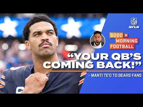 Manti Te'o CAUTIONS fans to not be nervous about Caleb Wiliams injury 👀 | Good Morning Football