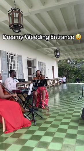 Stunning Bride's Entrance with 'At Last' in Jamaica