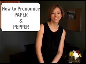 Learn to pronounce PAPER 📄 & PEPPER 🌶 American English Pronunciation Lesson #learnenglish