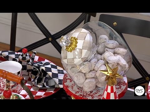 MacKenzie- Childs Cookie Jar and 3 Lid Set | QVC