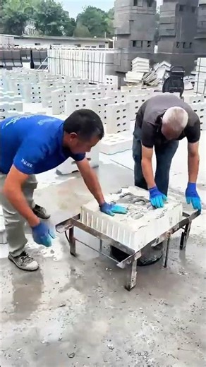 Factory Reality! Full Process of Cement Product Demolding