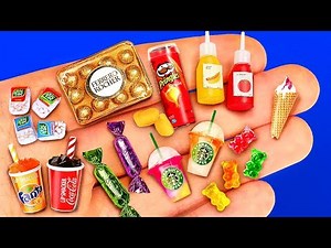 24 DIY MINIATURE FOOD REALISTIC HACKS AND CRAFTS