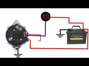 how to connection 3 pin alternator | 3 pin alternator wiring diagram | car alternator wiring diagram