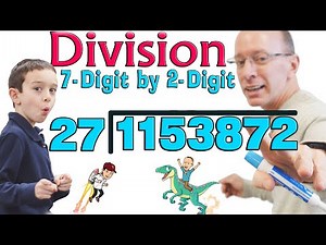 Dividing a 7-Digit Numbers by a 2-Digit Numbers | Long Division ✏️